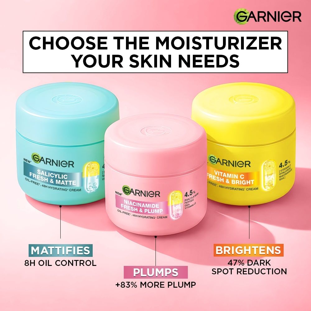 Fresh & Plump Niacinamide Sorbet Moisturizer, 4.5% Niacinamide Peptide BHA Vitamin C