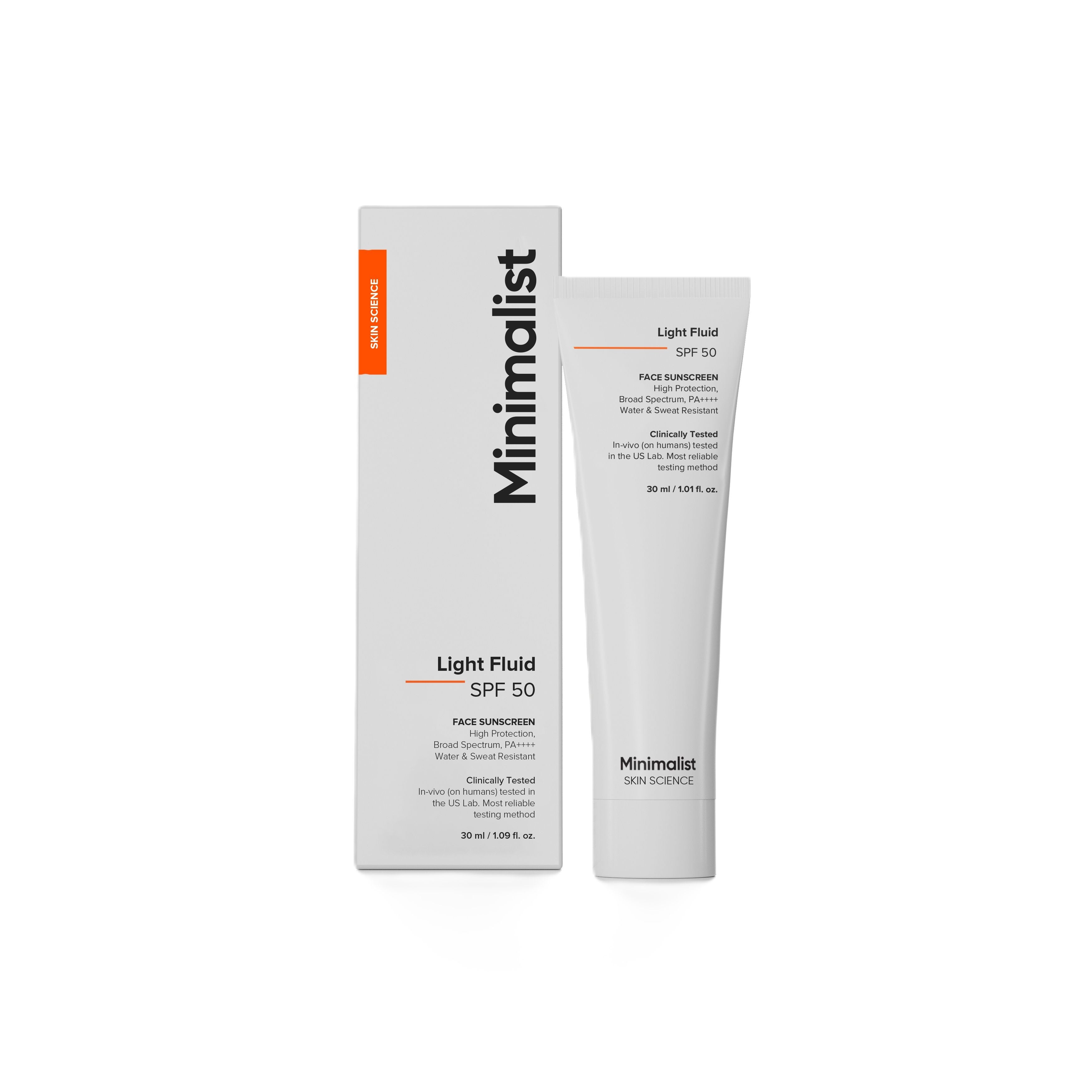Light Fluid SPF 50 Face Sunscreen - 30ml
