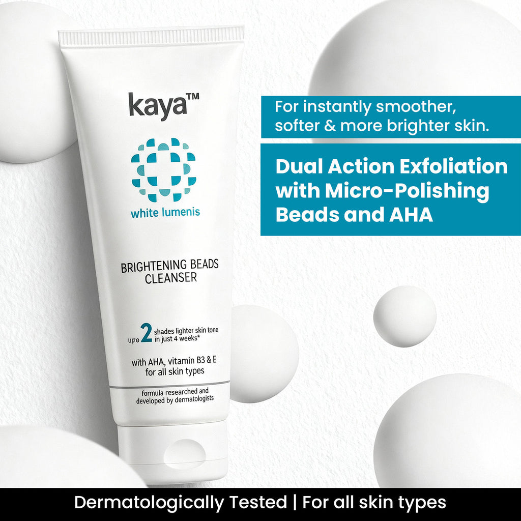 Brightening Beads Cleanser, with AHA, Vitamin B3 & E for All Skin Types
