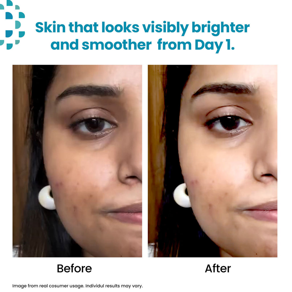 Brightening Beads Cleanser, with AHA, Vitamin B3 & E for All Skin Types