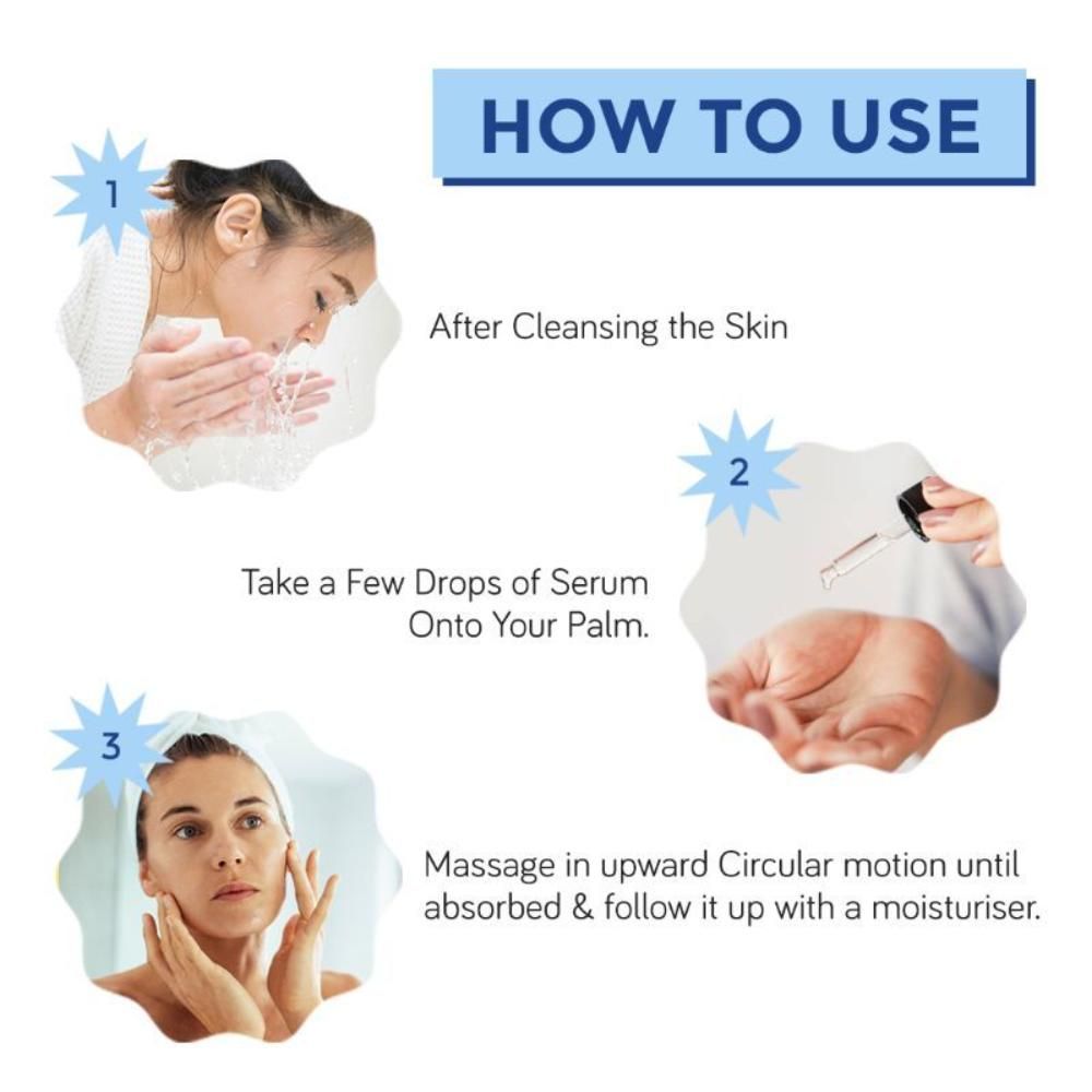 2% Hyaluronic & Peptides Face Serum for Intense Hydration & Plum Skin