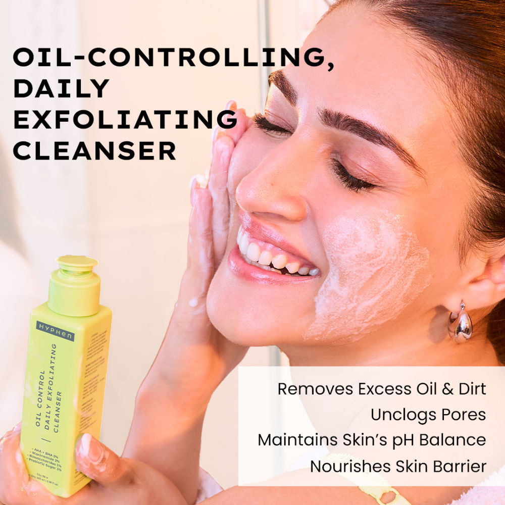 Oil Control Daily Exfoliating Cleanser 2% AHA + BHA Salicylic Acid Face Wash For Oily Skin & Acne