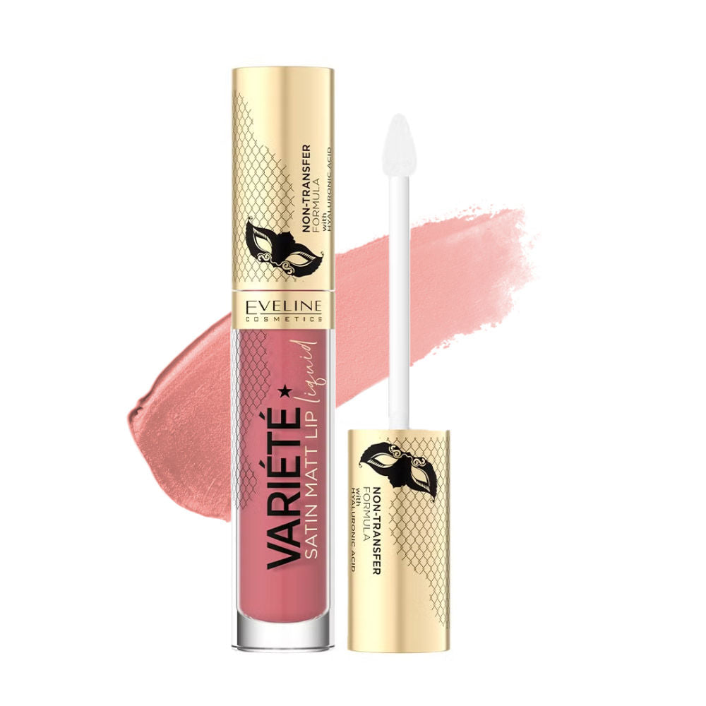 Variete Satin Matt Lip Liquid Lipstick - 05 Peach Mousse