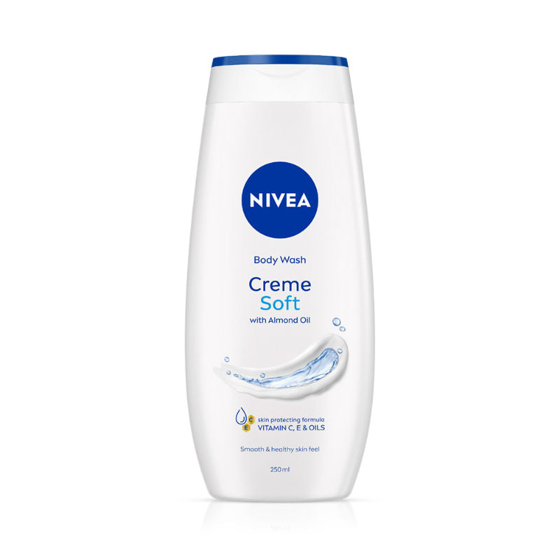 Body Wash- Creme Soft Naturally Clean & Healthy Skin Natural Almond Oil
