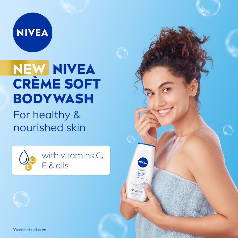 Body Wash- Creme Soft Naturally Clean & Healthy Skin Natural Almond Oil