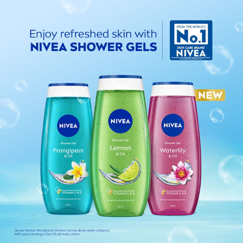 Body Wash, Lemon & Oil Shower Gel, Pampering Care & Refreshing Scent of Lemon