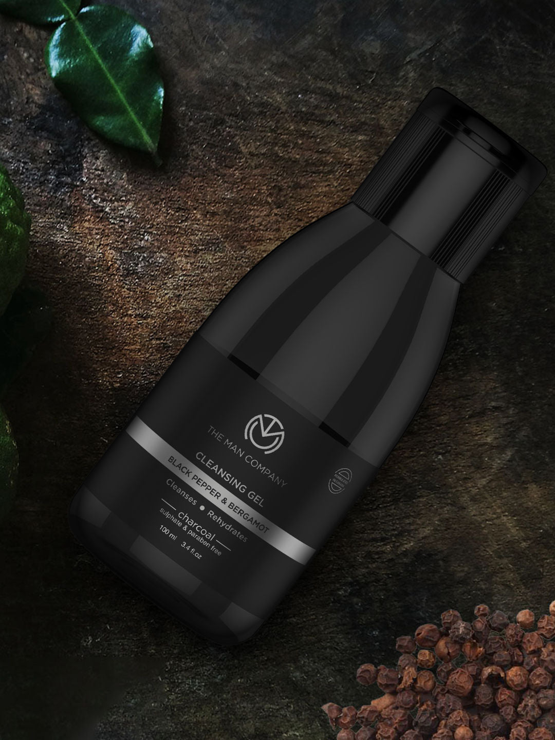 Charcoal Cleansing Gel With Bergamot & Black Pepper