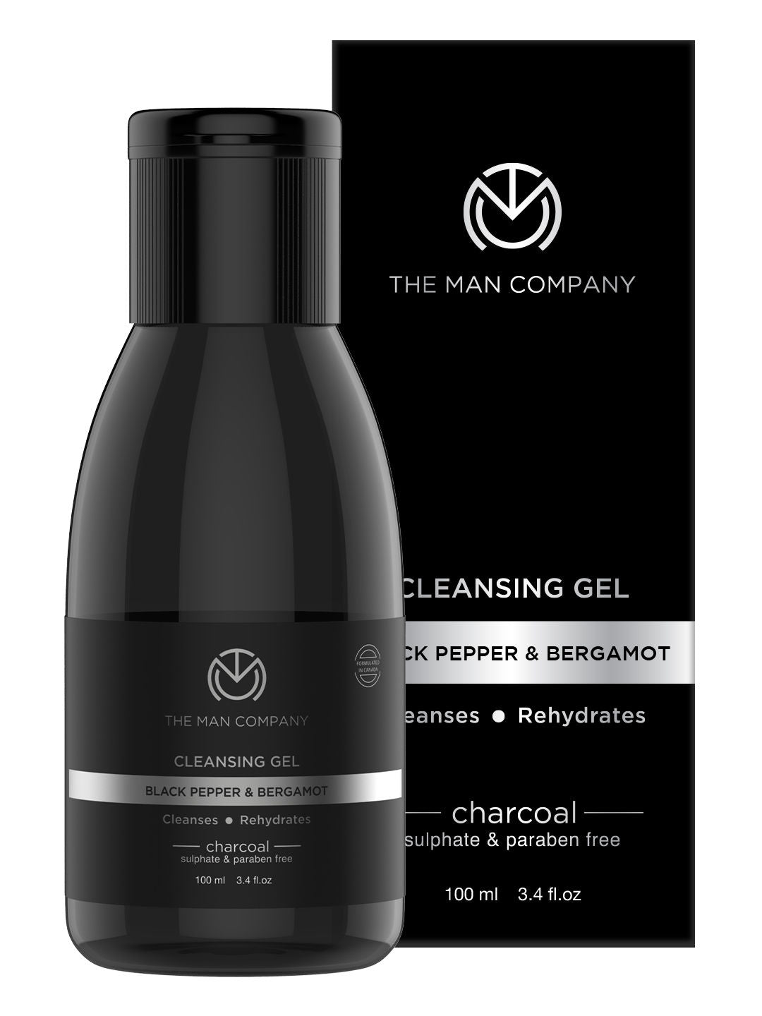 Charcoal Cleansing Gel With Bergamot & Black Pepper