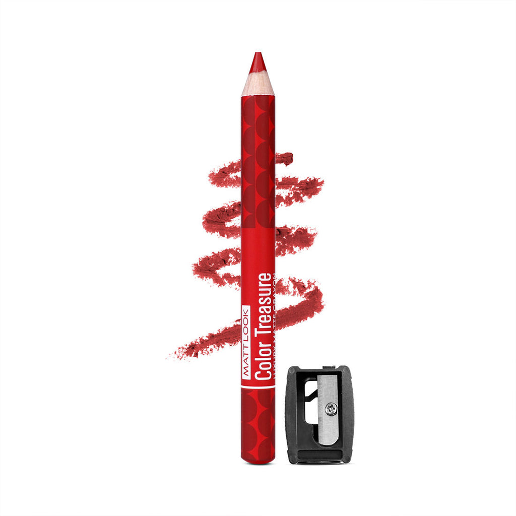 Color Treasure Luxury Matte Lip Pencil Crayon - 02 Fire Ruby