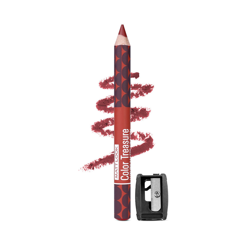 Color Treasure Luxury Matte Lip Pencil Crayon - 05 Real Burgundy