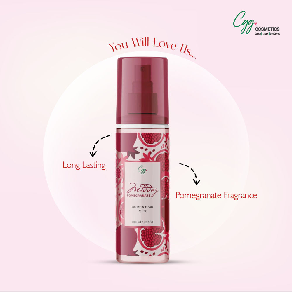 Midday Pomegranate Body & Hair Mist With No Alcohol For Woman