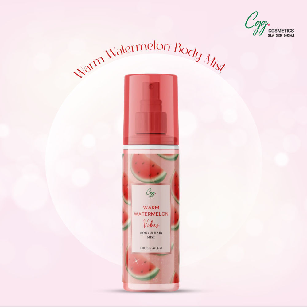 Warm Watermelon Vibes Body & Hair Mist With No Alcohol For Woman