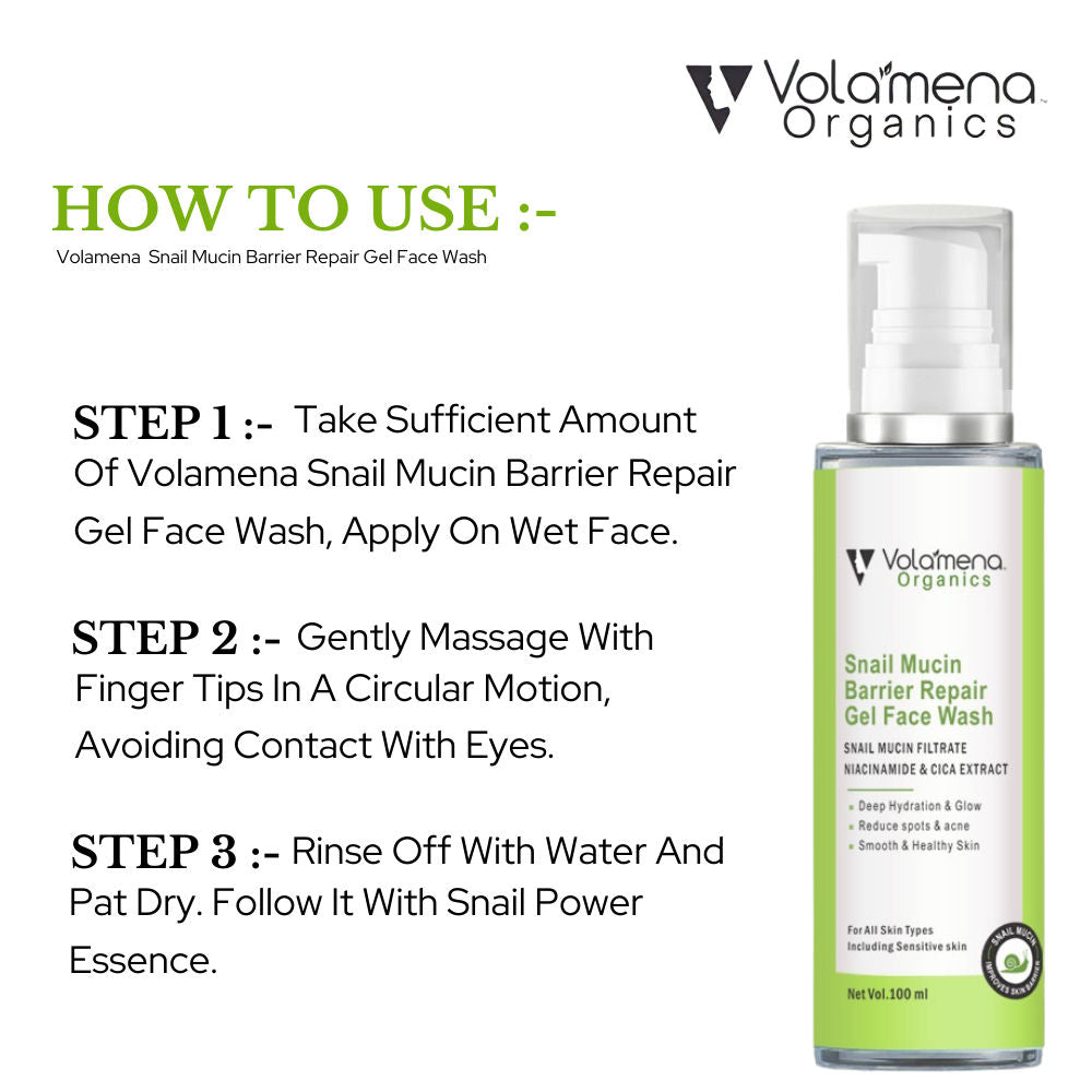 Snail Mucin Barrier Repair Gel Face Wash