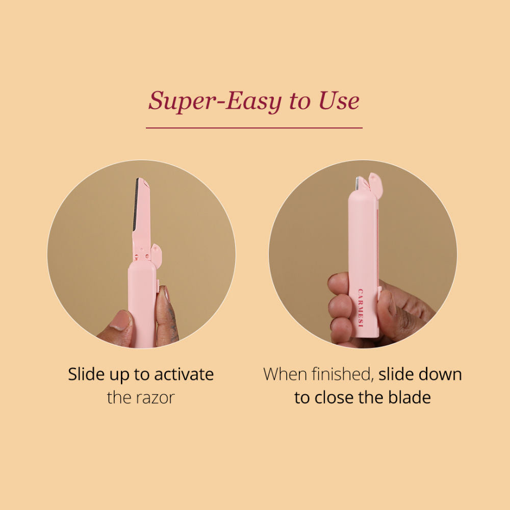 Face Razor Reset - 1 Razor & 3 Cartridges - Instant & Painless Hair Removal