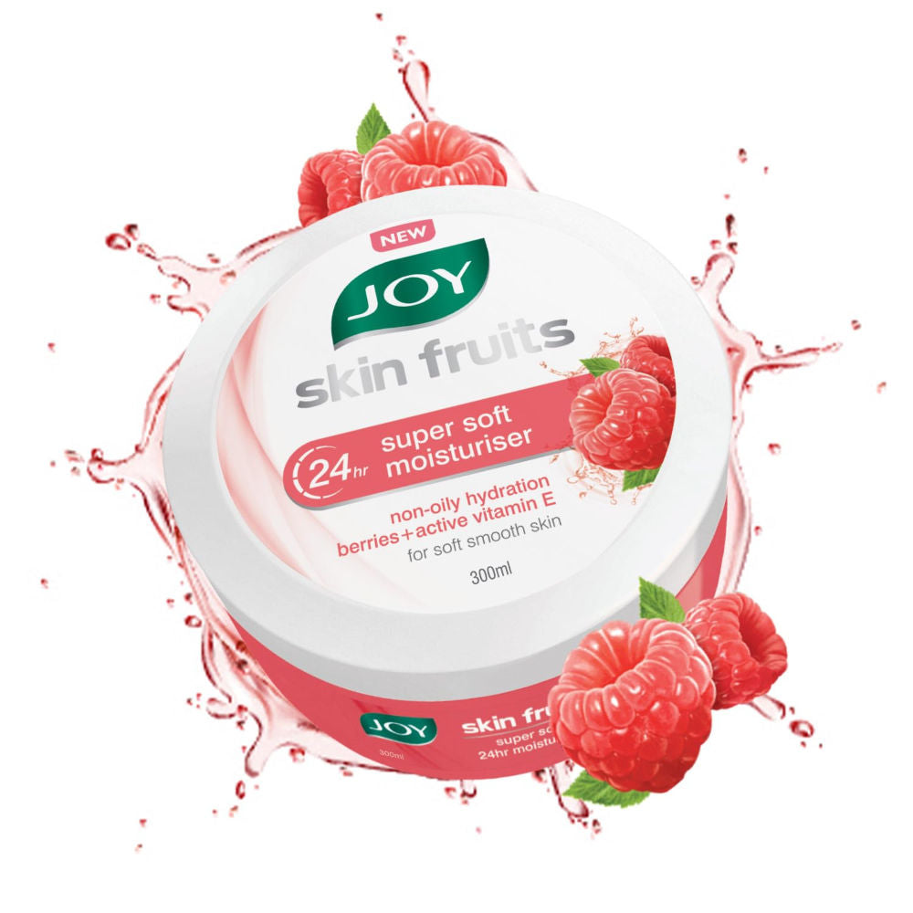 Skin Fruits Soft Moisturizer For Face & Body with Berries & Vitamin E - Lightweight & Oil Free