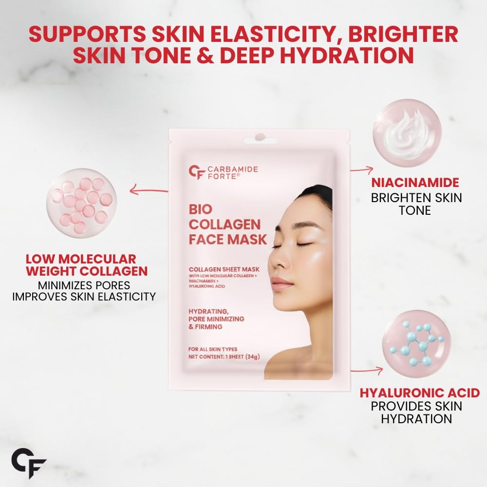 Bio Collagen Mask, Overnight Hydration & Firming, Korean Glass Skin