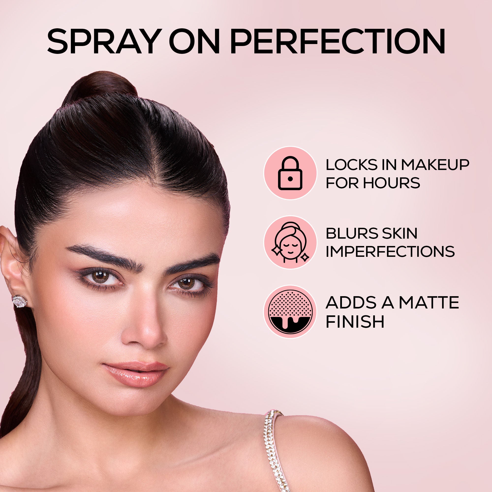 Bollywood Filter Blurring Setting Spray for Face, Matte Finish, with Hyaluronic Acid