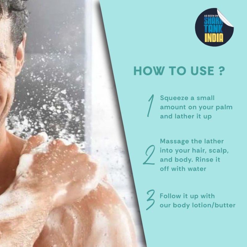Organic Ocean Body Wash for Dull,Dry & Tanned Skin with Ceramide|Shower Gel for Women&Men
