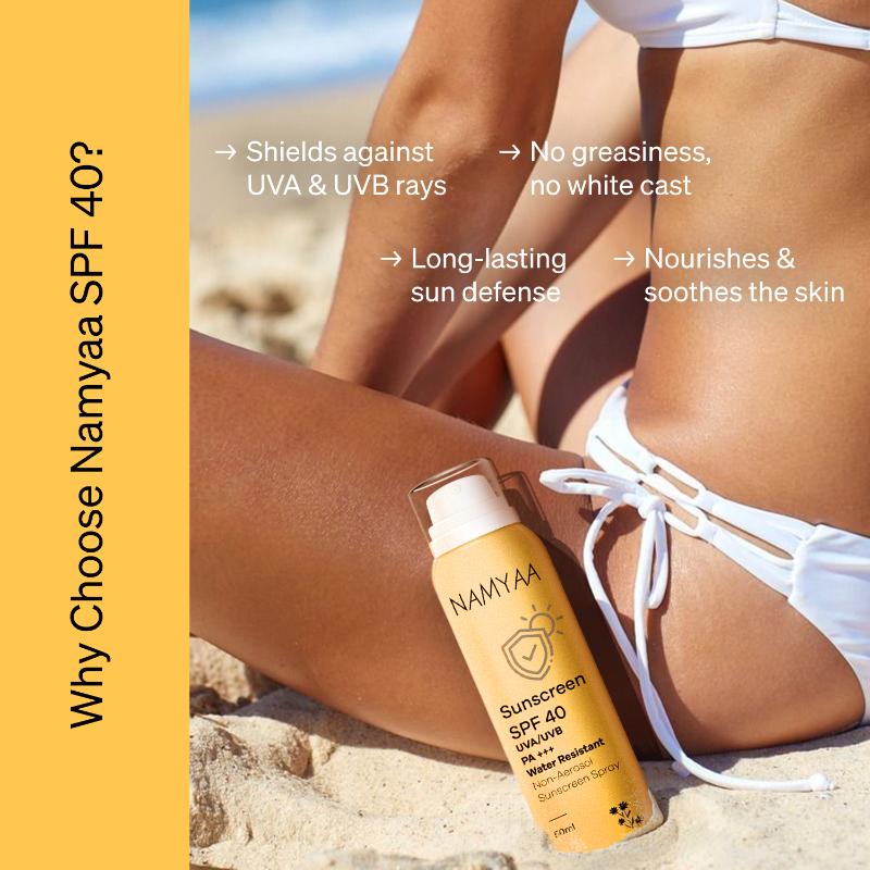 Sunscreen Spray SPF 40 For Sun Protection Against UVA/UVB With PA+++