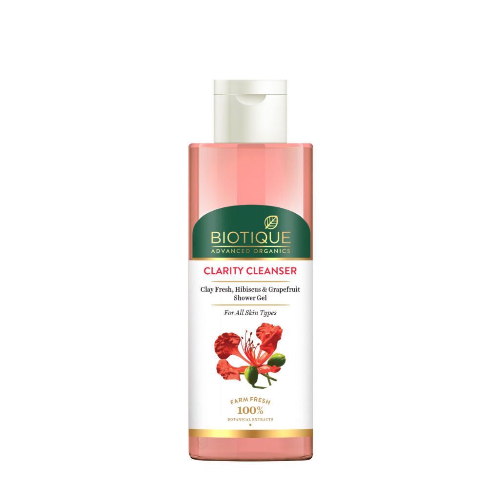 Advanced Organics Clarity Cleanser Clay Fresh Hibiscus & Grapefruit Shower Gel