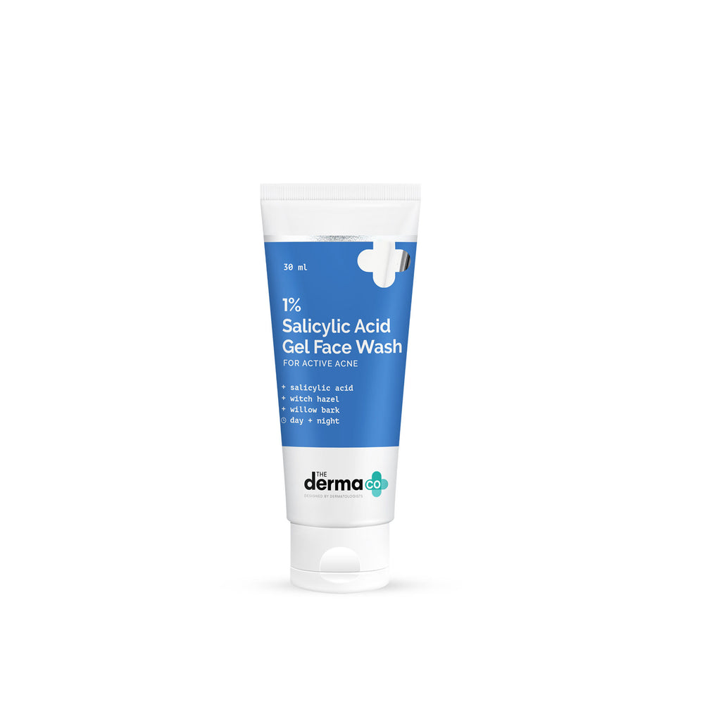 1% Salicylic Acid Face Wash for Active Acne with Salicylic Acid & Witch Hazel