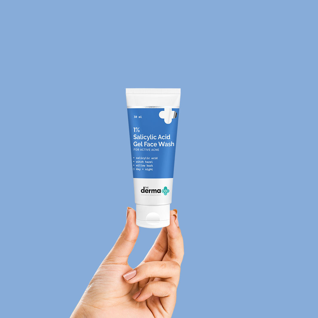 1% Salicylic Acid Face Wash for Active Acne with Salicylic Acid & Witch Hazel