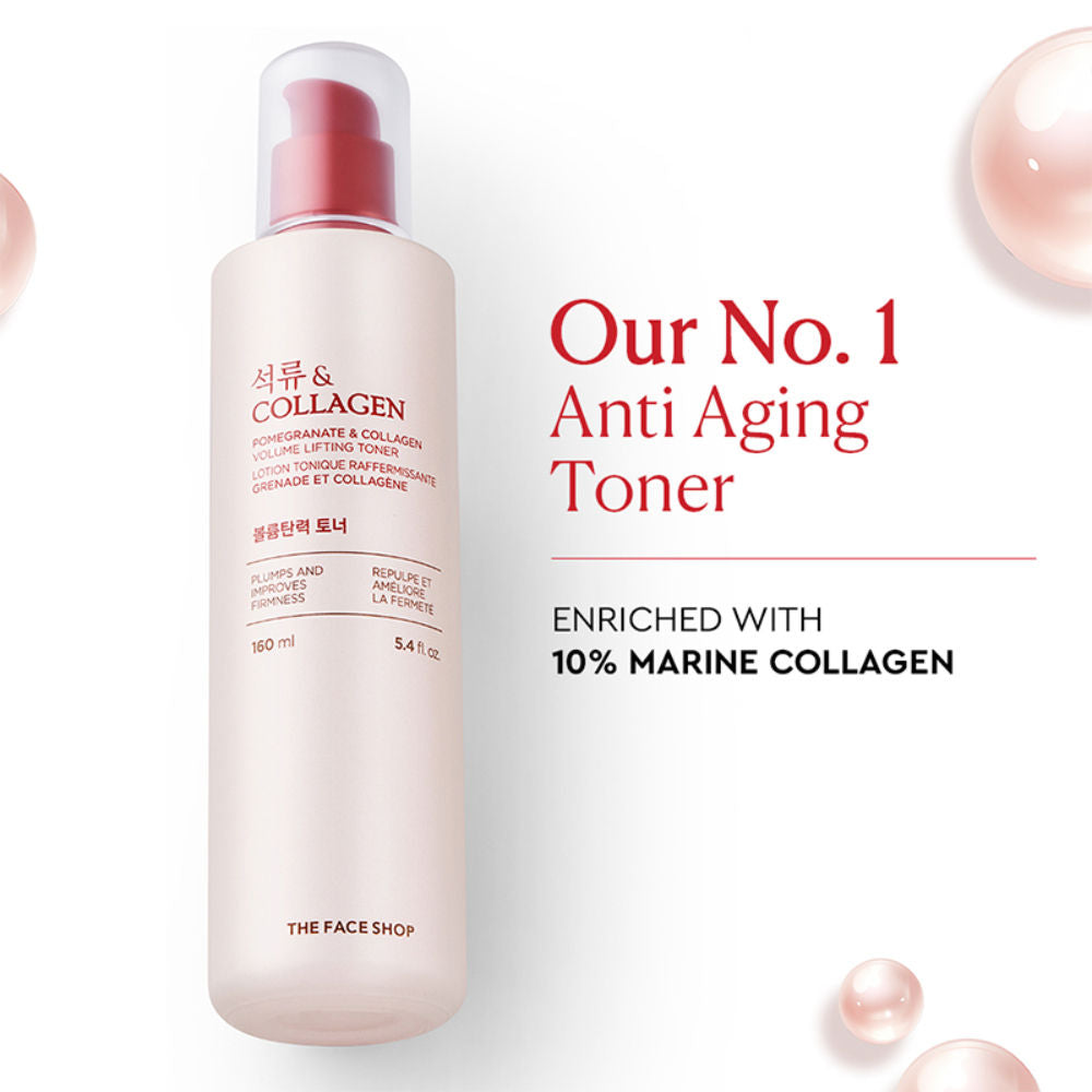 Collagen & Pomegranate Korean Toner with Hyaluronic Acid - Best in Anti Aging