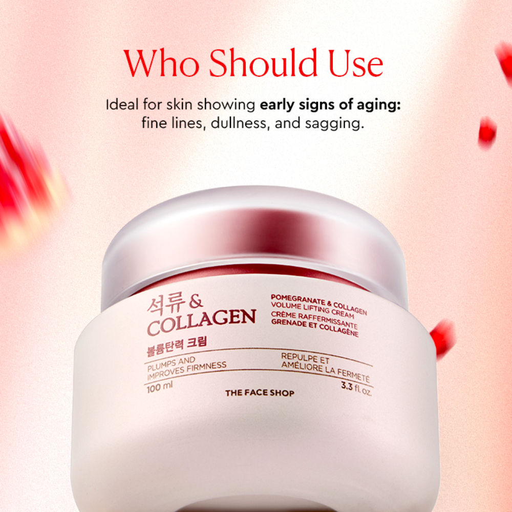 Pomegranate & 10% Collagen Korean Beauty Moisturizer - Anti Aging Day & Night Cream