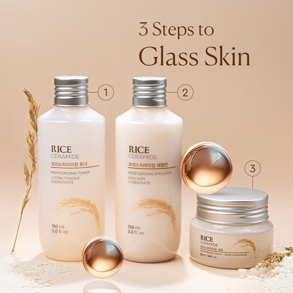 Rice & Ceramide Moisturizing Emulsion, Locks Skin Moisture & Strengthens Skin Barrier