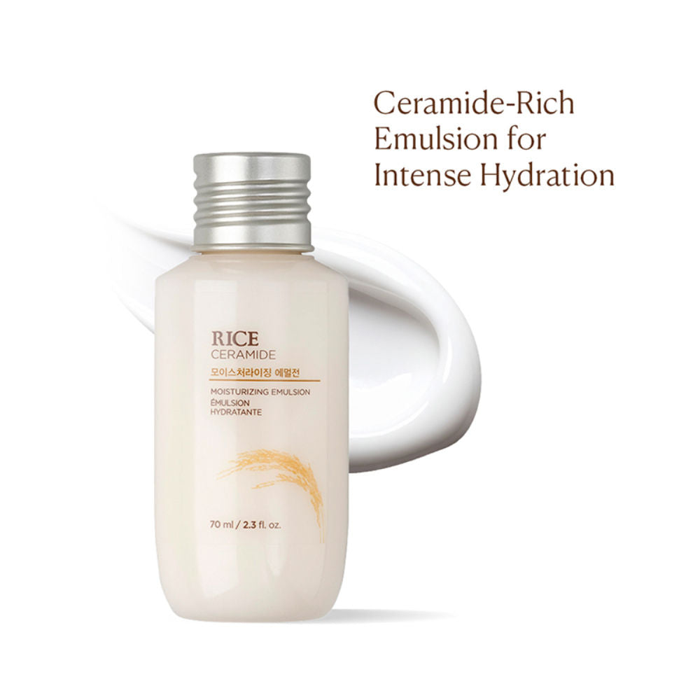Rice & Ceramide Moisturizing Emulsion, Locks Skin Moisture & Strengthens Skin Barrier - 70ml