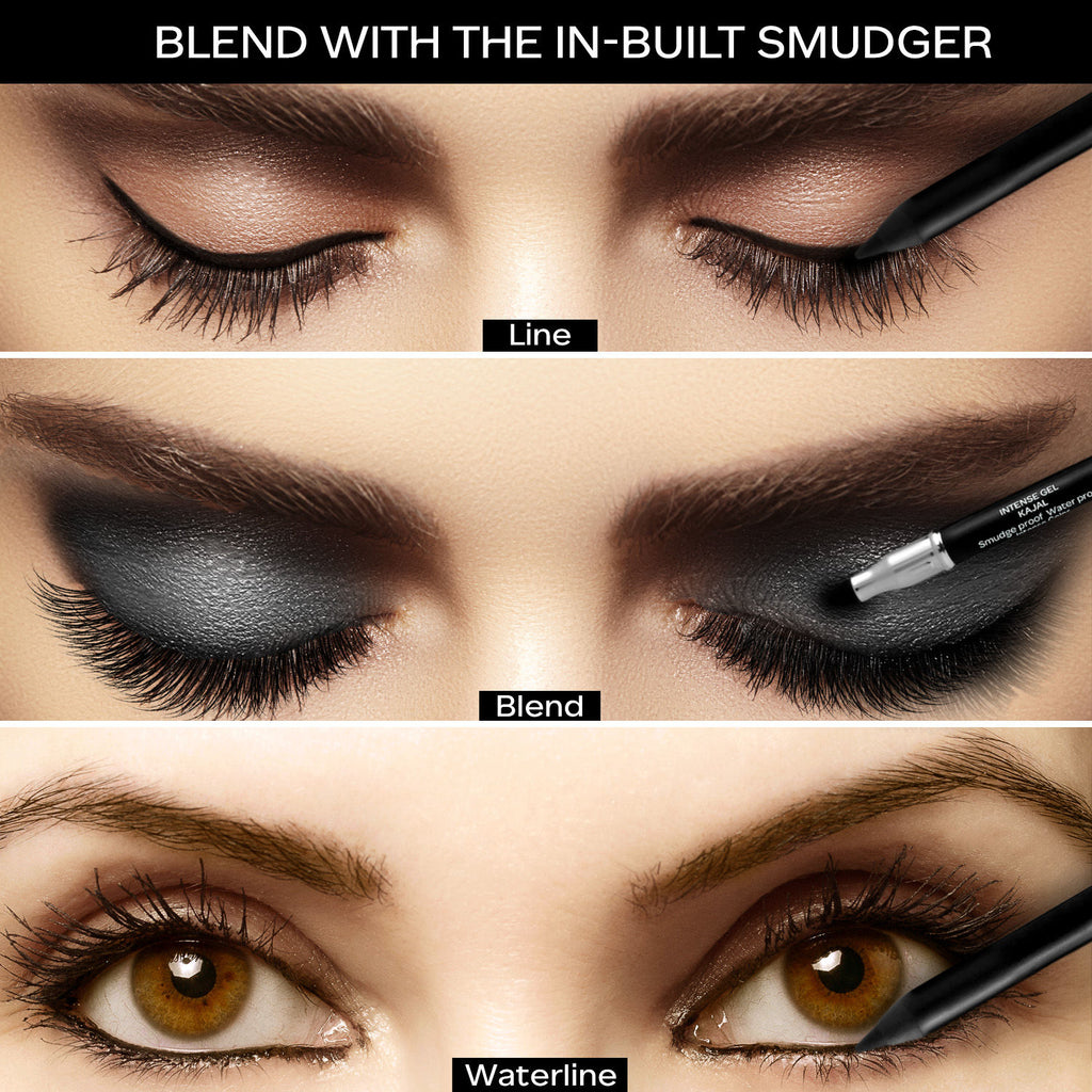 Ultime Pro Intense Gel Kajal With Smudger & Sharpener