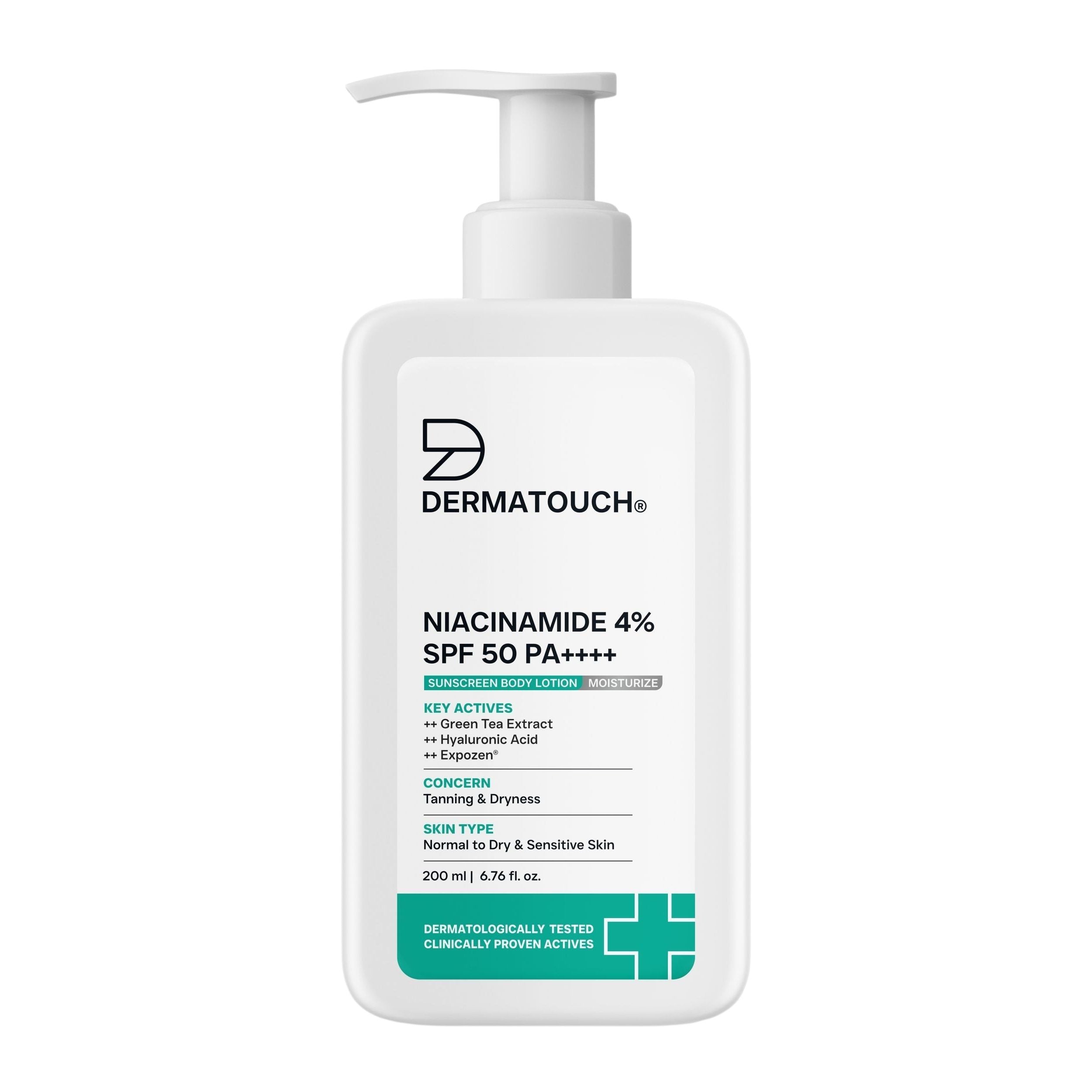 Niacinamide 4% SPF 50 PA++++ Sunscreen Body Lotion for Tanning & Dryness