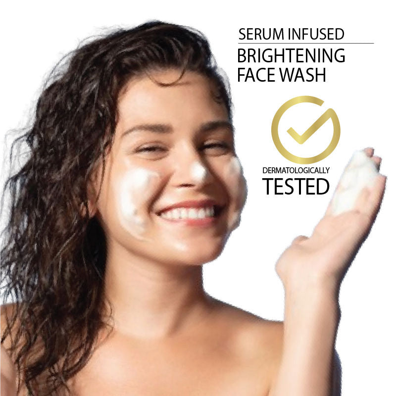 Skin Bright & Shine Face Wash Cleanser For Brightening, Dark Spots Reduction