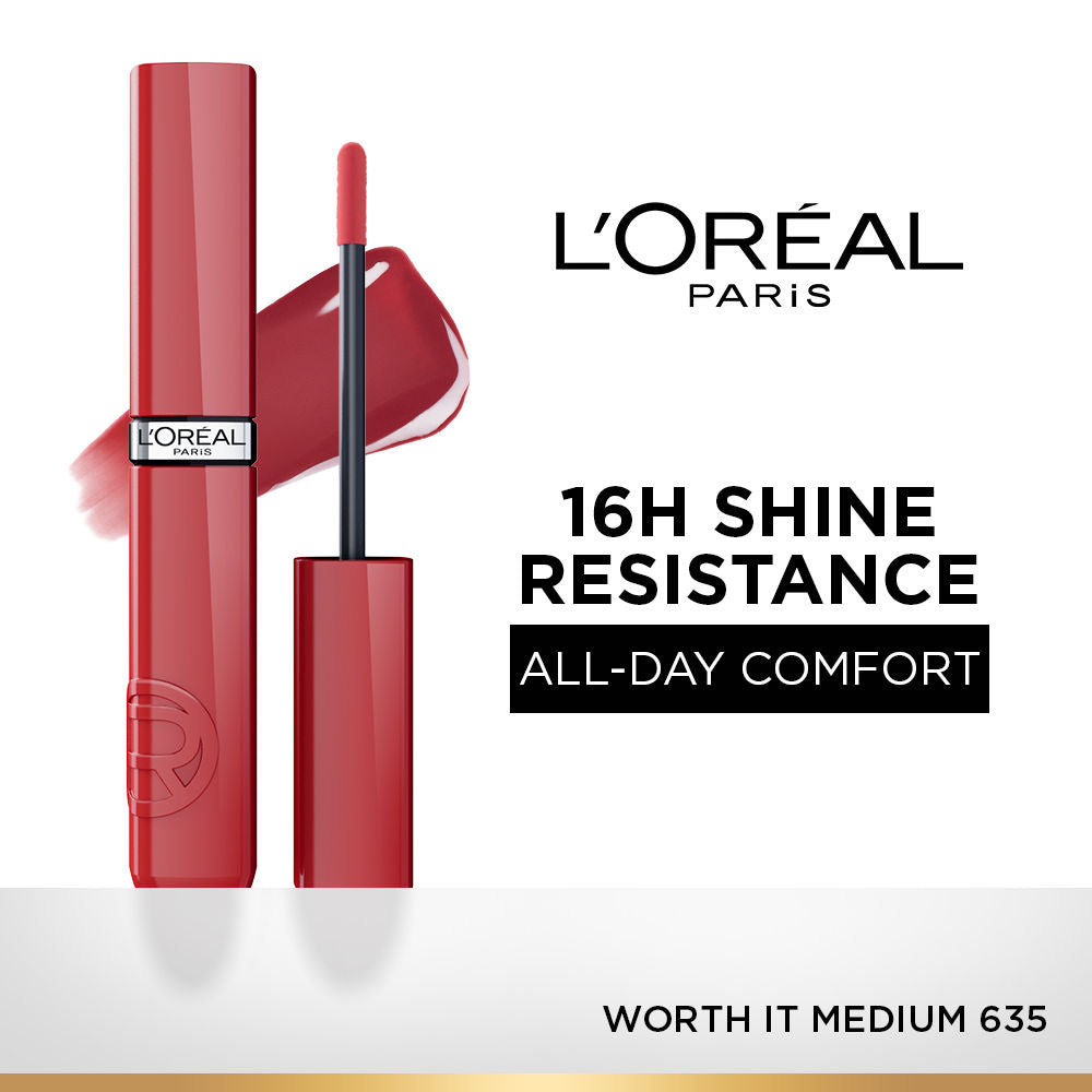 Infallible Laque Resistance Liquid Lipstick, 16H Lacquer Shine - 635 Worth It Medium
