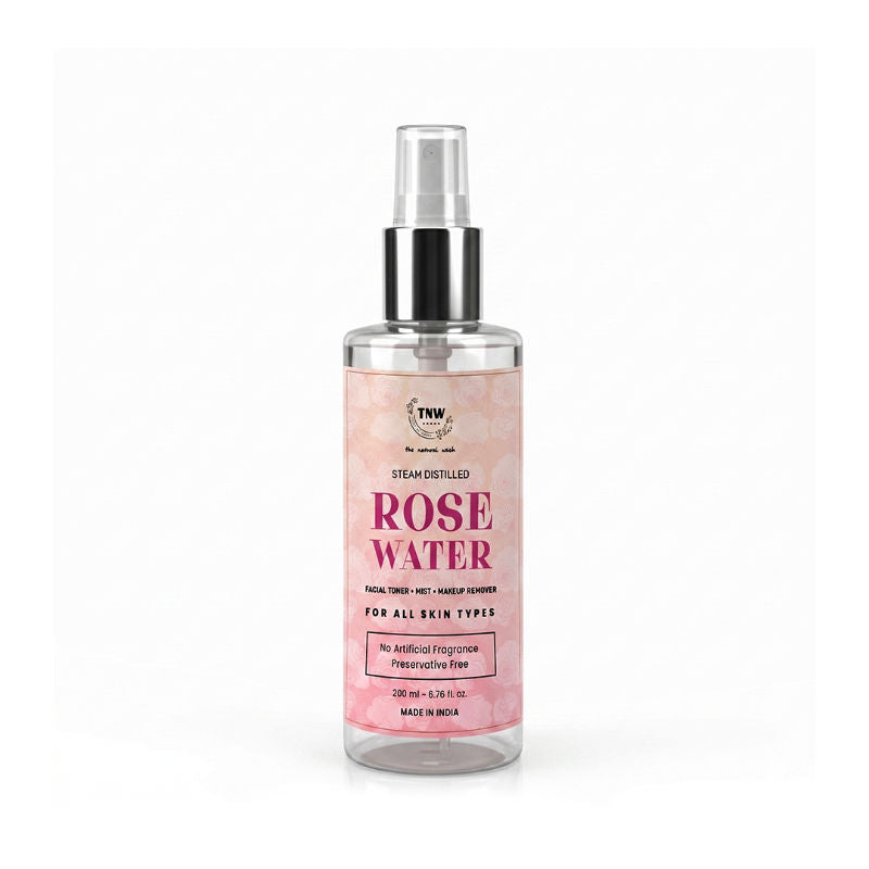 100% Steam Distilled Rose Water Face Toner Spray Gulab Jal Hydration