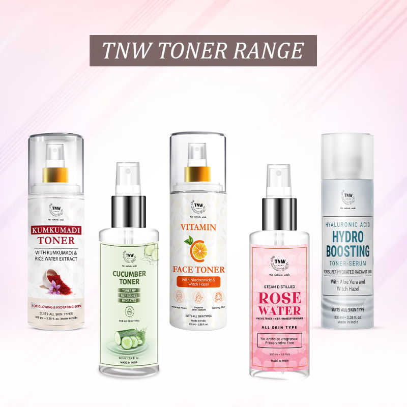 100% Steam Distilled Rose Water Face Toner Spray Gulab Jal Hydration