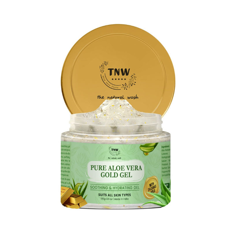 Multipurpose Pure Aloe Vera Gold Face Gel For All Skin Types