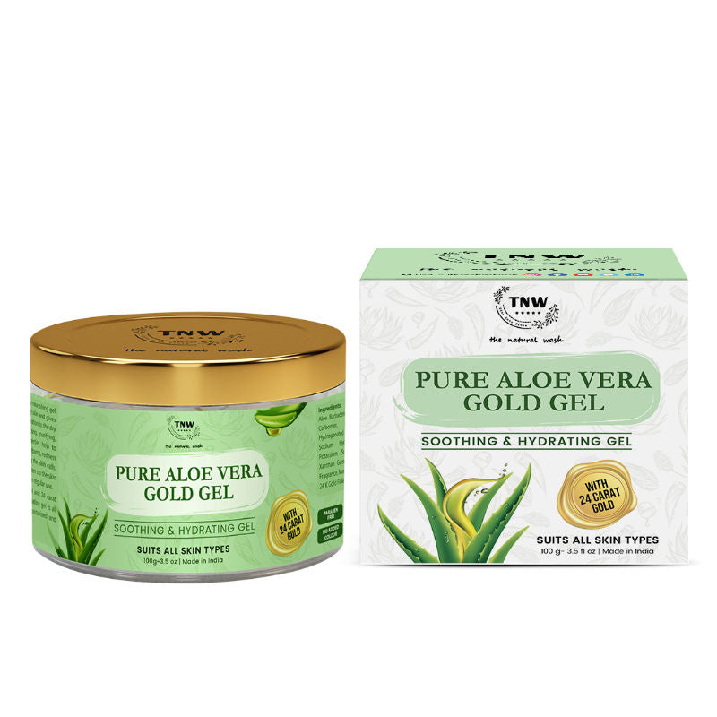 Multipurpose Pure Aloe Vera Gold Face Gel For All Skin Types