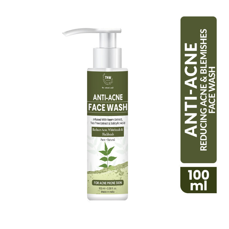 Anti Acne Face Wash for Reduces Acne, Whiteheads & Blackheads