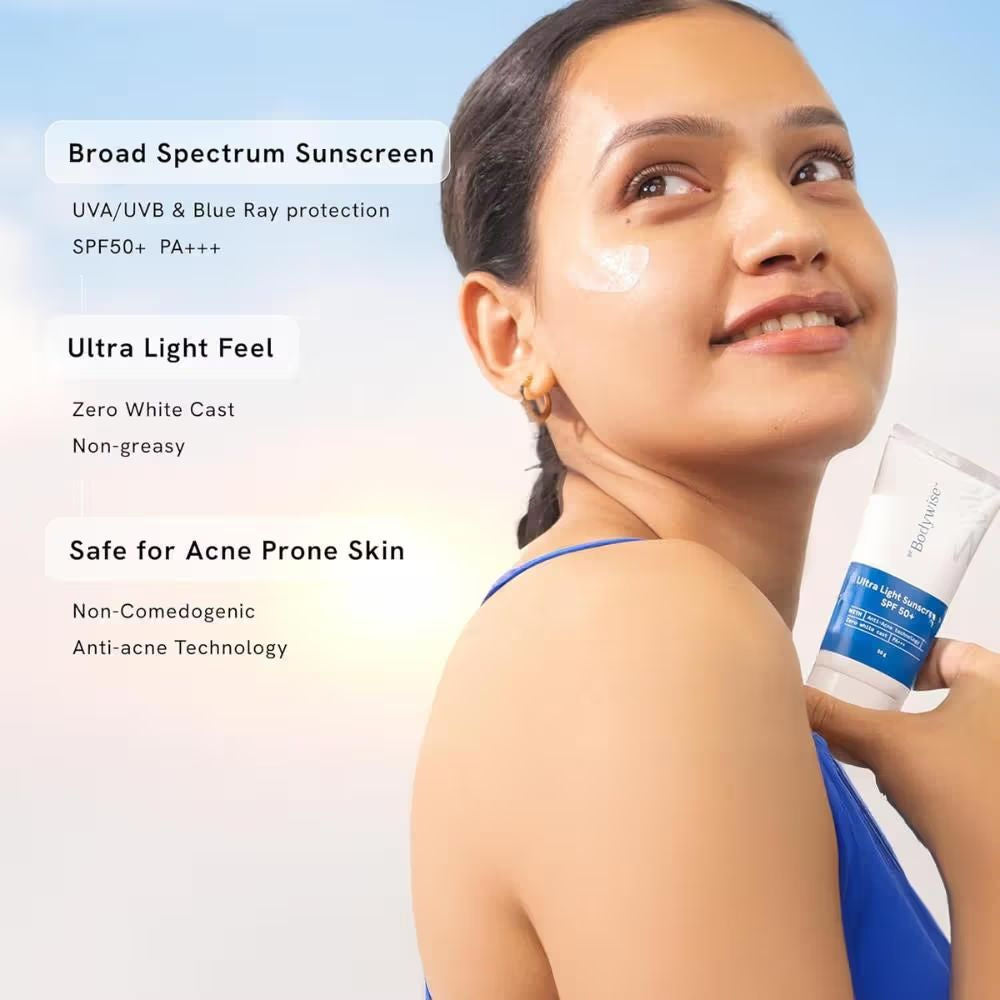 Ultra Light Sunscreen SPF 50+ with SunOne-J & AcZero For Oily, Dry, Acne-prone Skin
