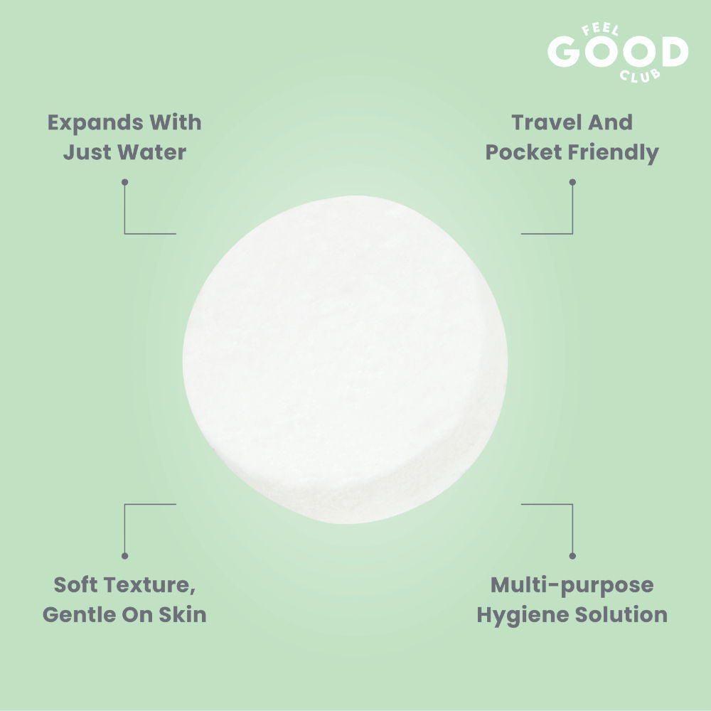 Disposable Face Towels - 10 Pcs Compressed Coin Tissues Expand In Water As Wet Wipes