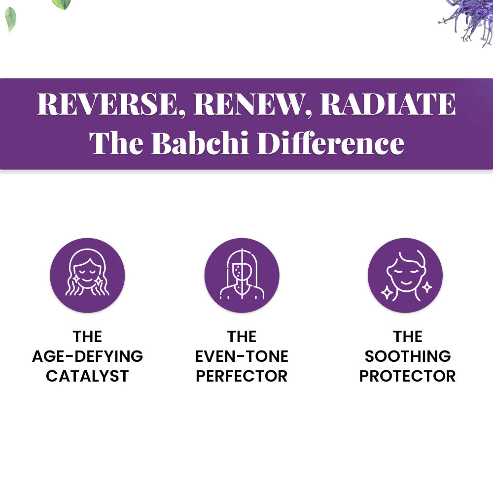 Pure Babchi Oil For Anit-Aging, Hydrating, Even Skin Tone & Reducing Fine Lines
