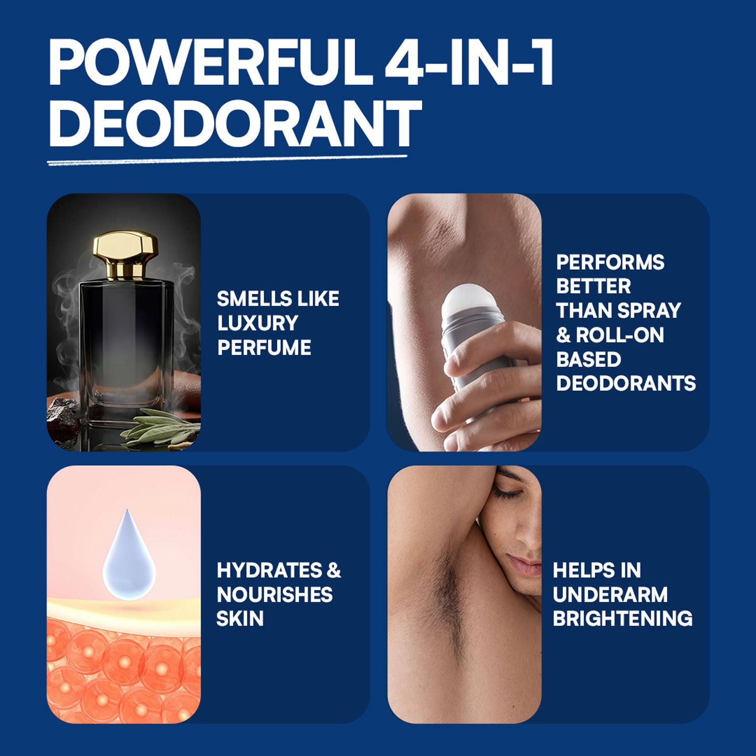 Imfresh Men Original Deodorant Cream For Whole body, Underarms Areas & Long Lasting Odour Control