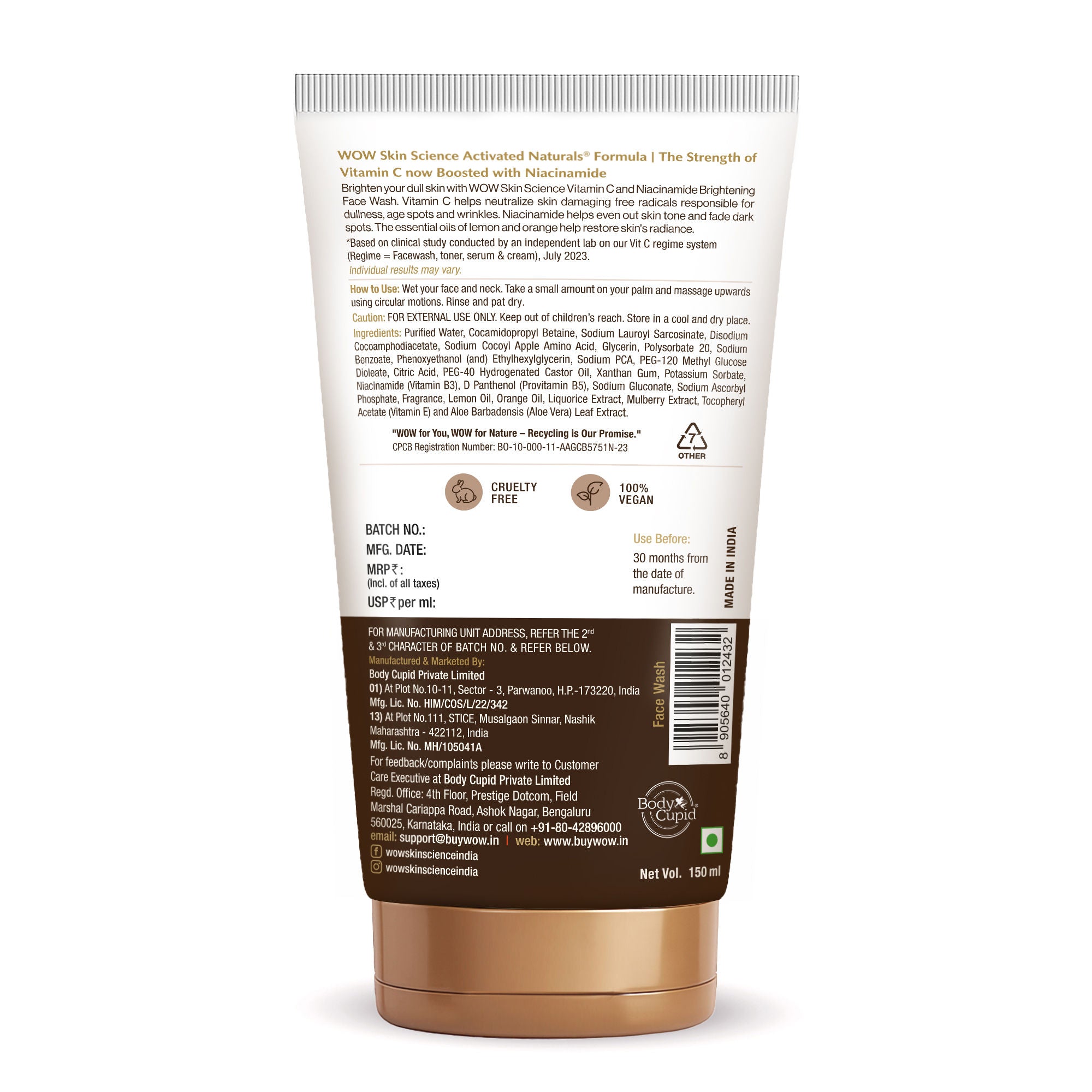 Skin Science Brightening Vitamin C & Niacinamide Face Wash