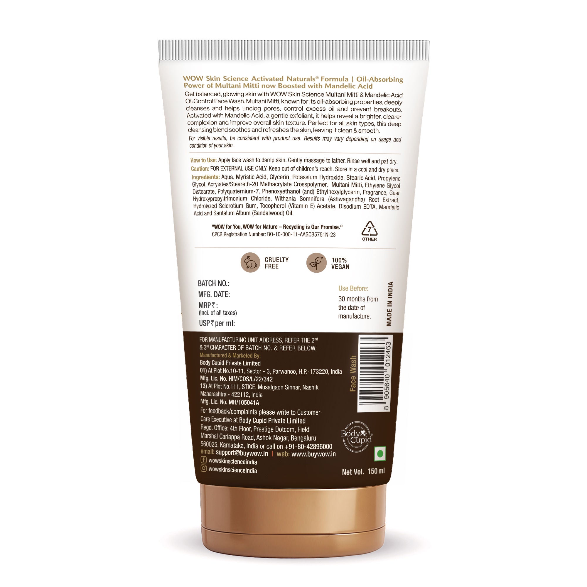 Skin Science Purifying Multani Mitti Face Wash