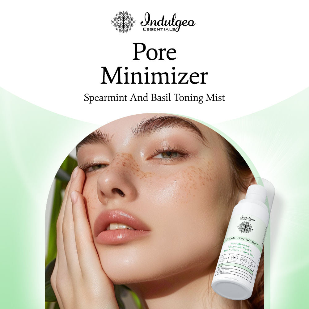 Pore Minimizer Spearmint Basil Witch Hazel Toning Mist/Toner For All Skin Types