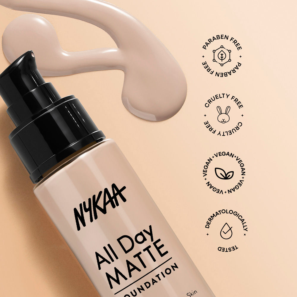 All Day Matte Long Wear Liquid Foundation With Pump