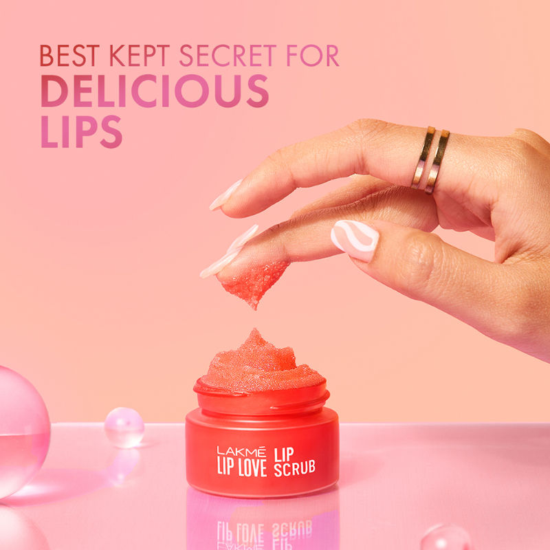 Hydrating & Exfoliating Lip Scrub with Hyaluronic Acid for Soft Luscious Lips