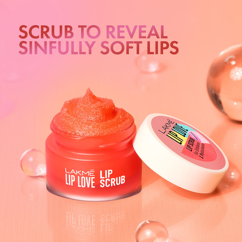 Hydrating & Exfoliating Lip Scrub with Hyaluronic Acid for Soft Luscious Lips