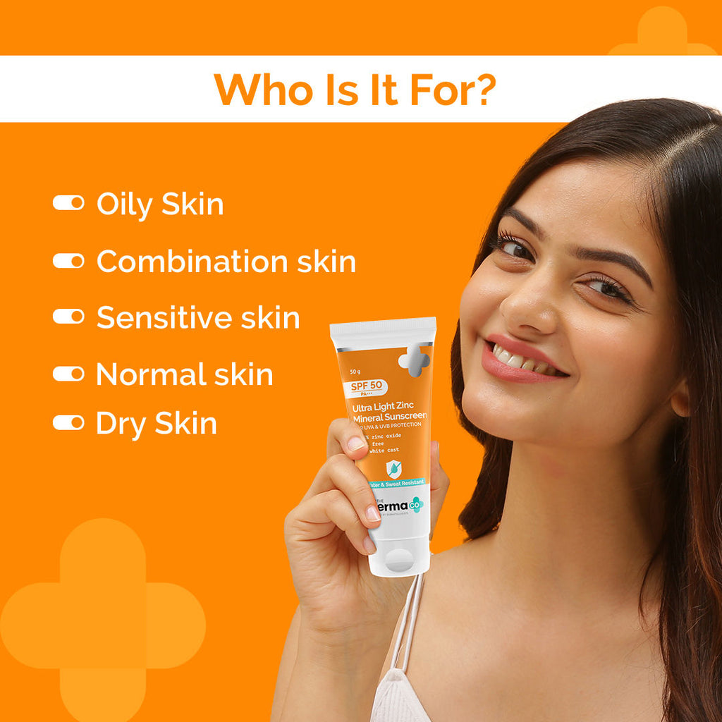 Ultra Light Zinc Mineral Sunscreen With SPF 50 PA+++